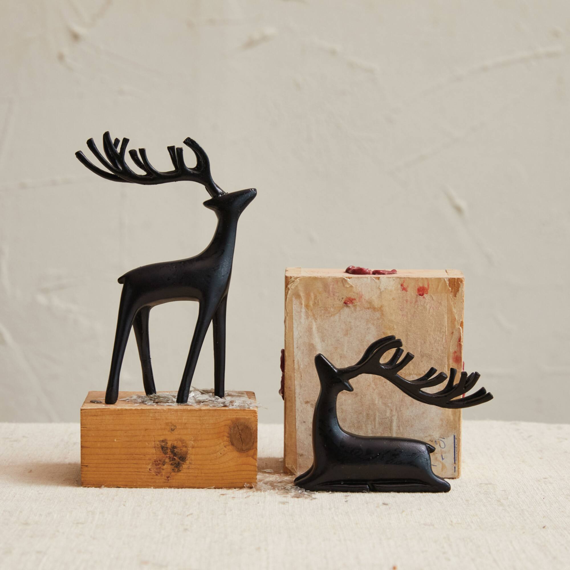 Hello Honey® 5.5" Black Decorative Standing Reindeer